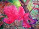 GRACIELA KOCH, LA HOJA ROJA, Acuarela sobre papel, 31 x 47 cm, 2011